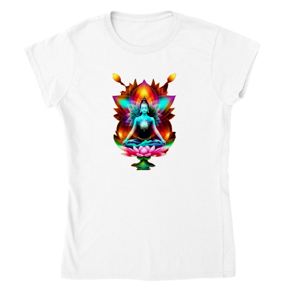 Woman's Yoga Lotus Position Graphic T-shirt