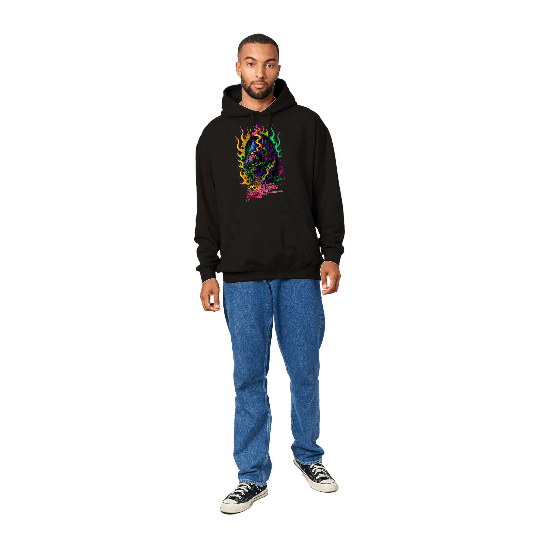 Official Licensed Scarlet Fire Cannabis Co Premium Unisex Pullover Hoodie