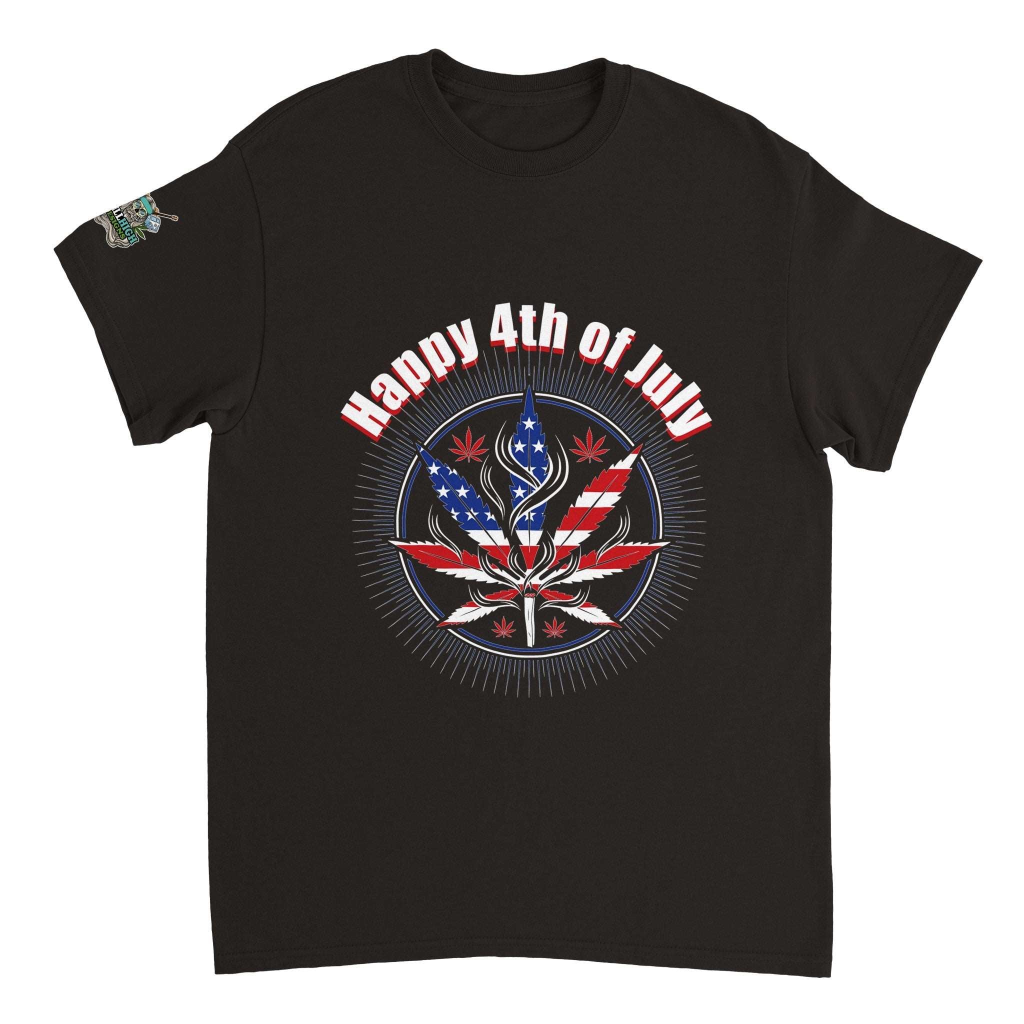 4th of July Cannabis Graphic T-Shirt | Graphic T-Shirt | Still High Designs