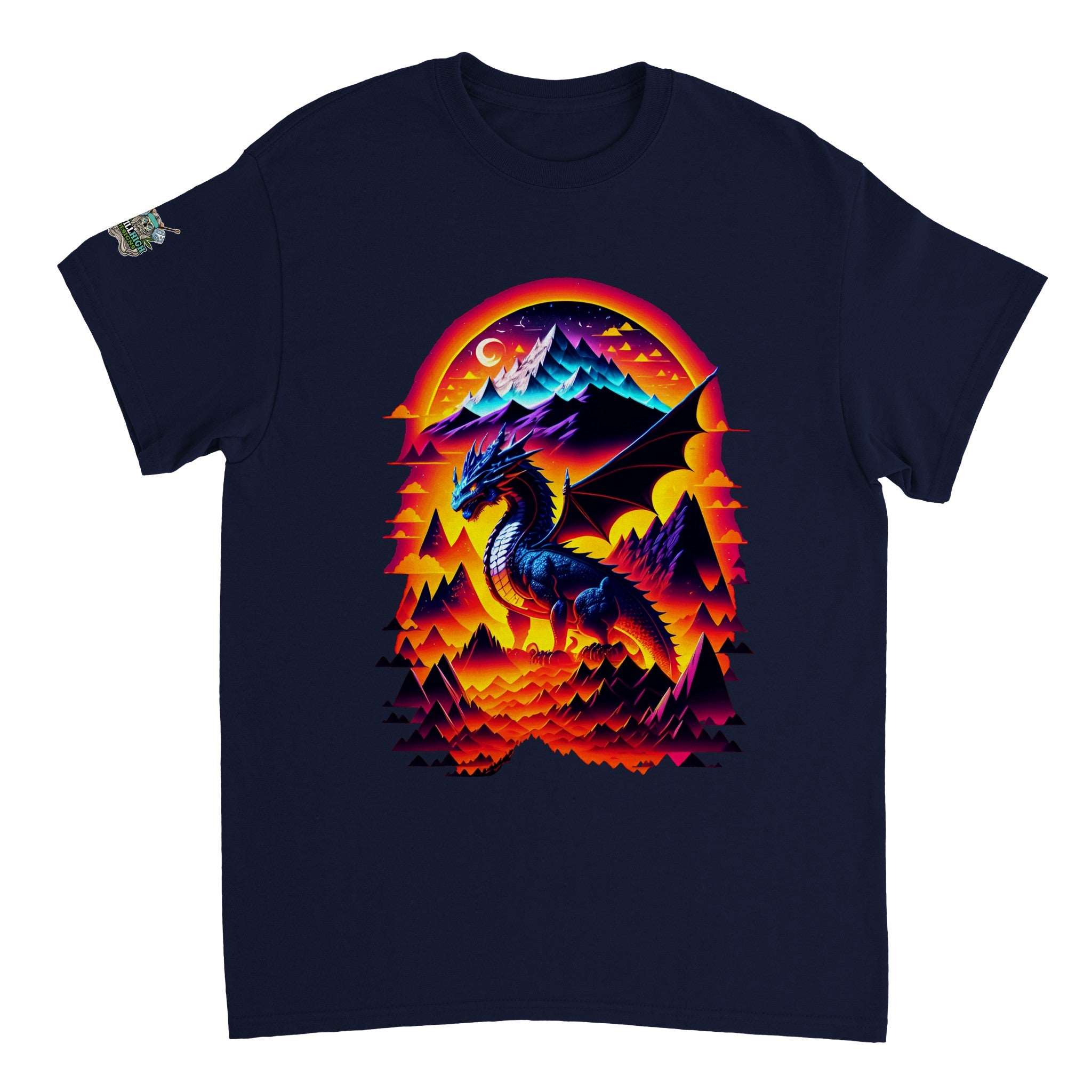  Mountain Dragon Graphic T-Shirt