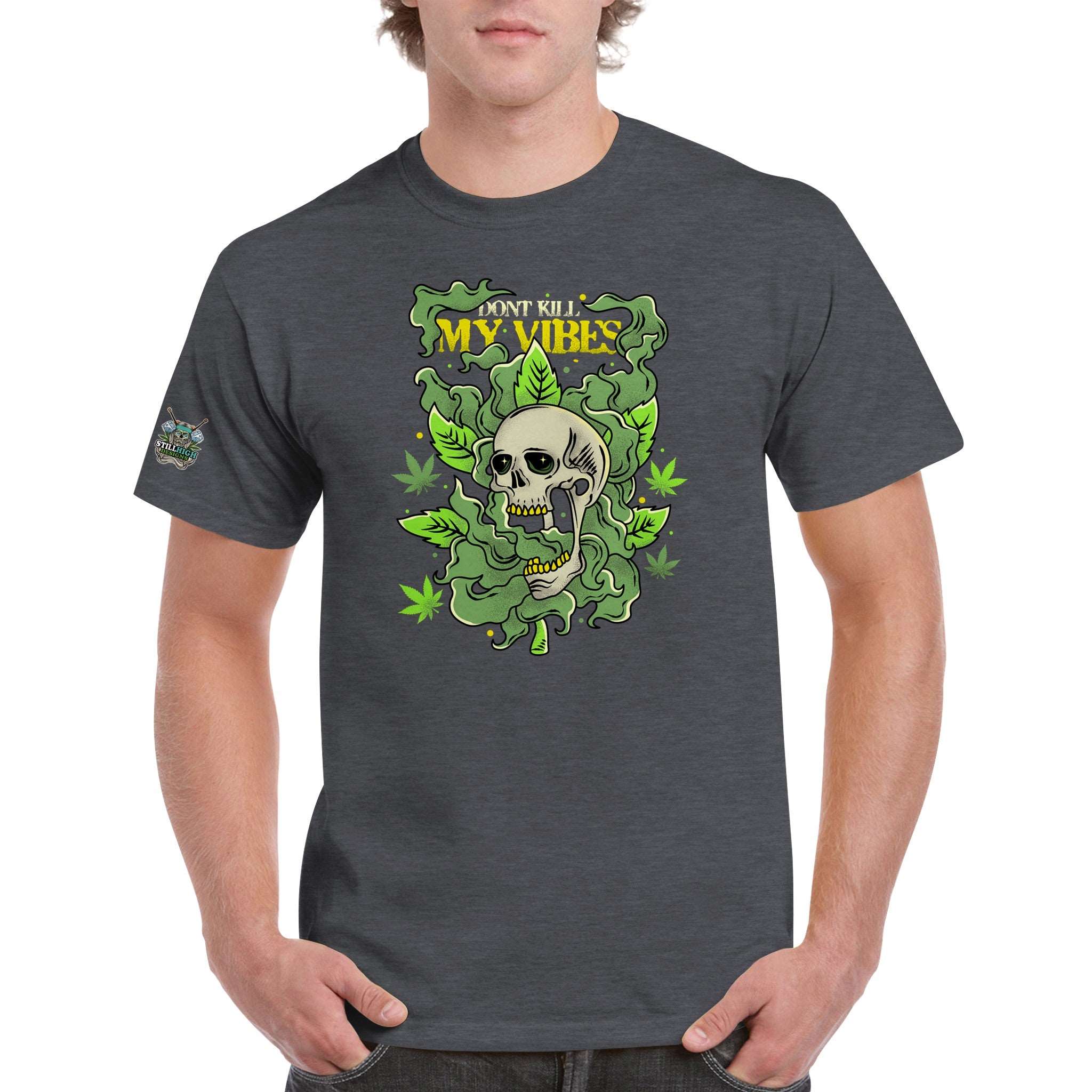  Vibes Skull Graphic T-Shirt |Graphic T-Shirt | Still High Desings 