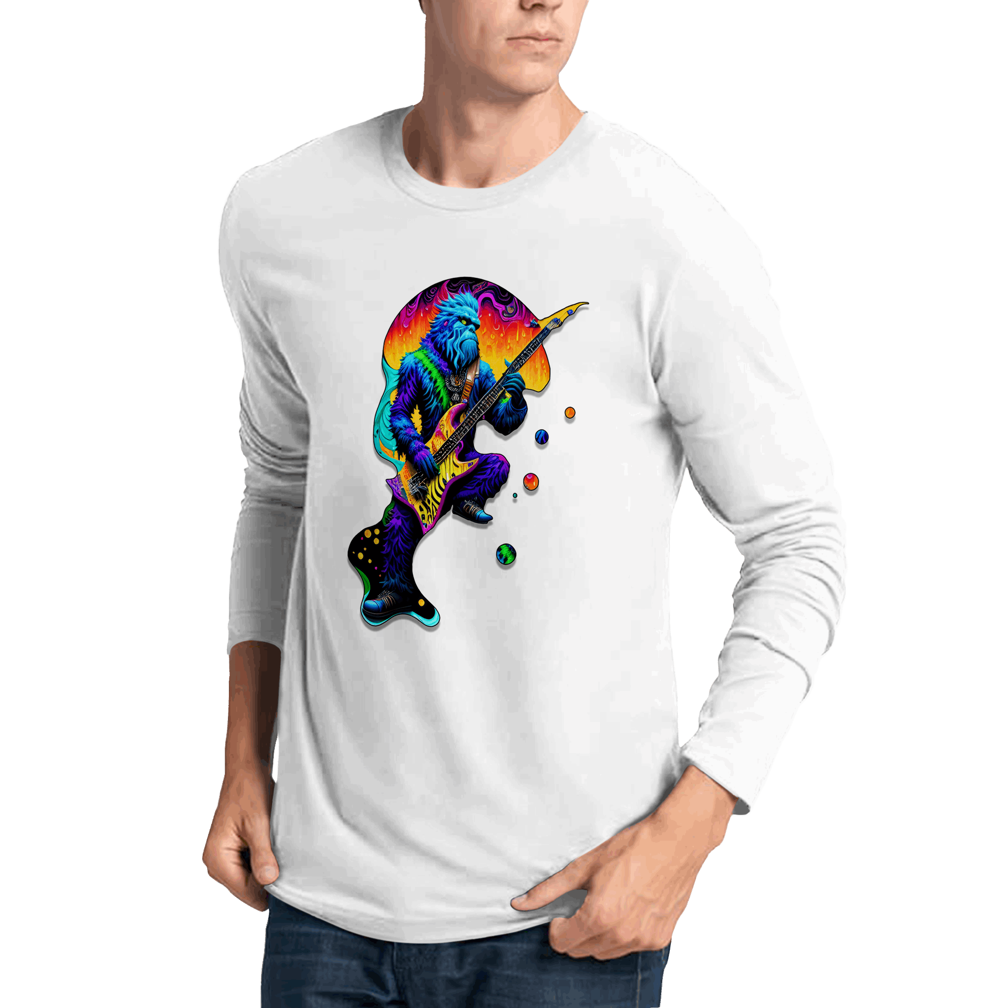 Sasquatch Premium Graphic Long Sleeve T-shirt