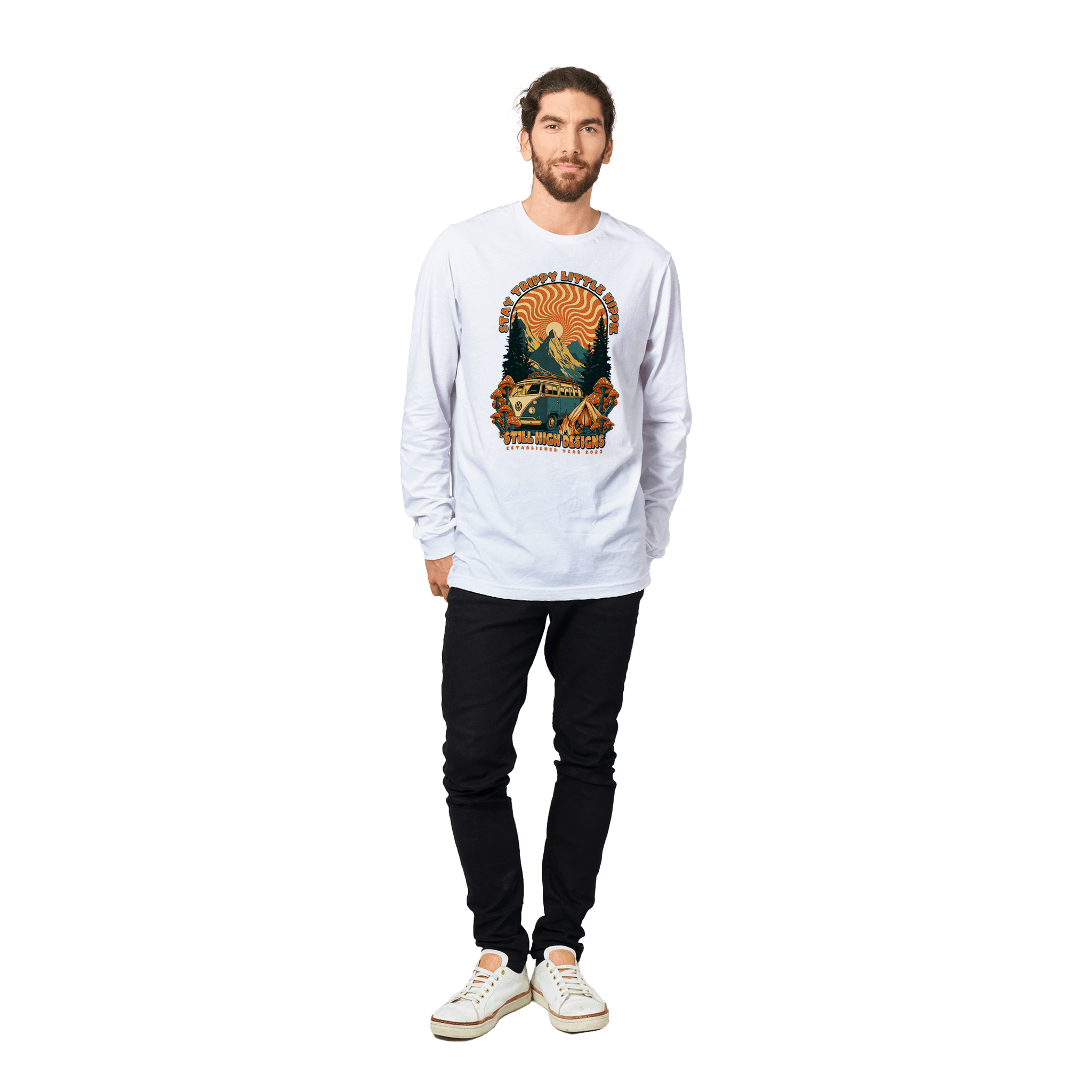 Camping Mushroom Premium Graphic Long Sleeve