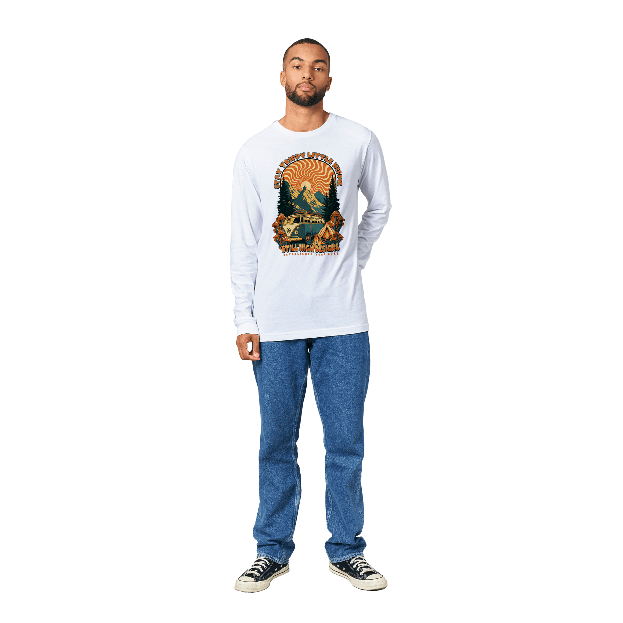 Camping Mushroom Premium Graphic Long Sleeve