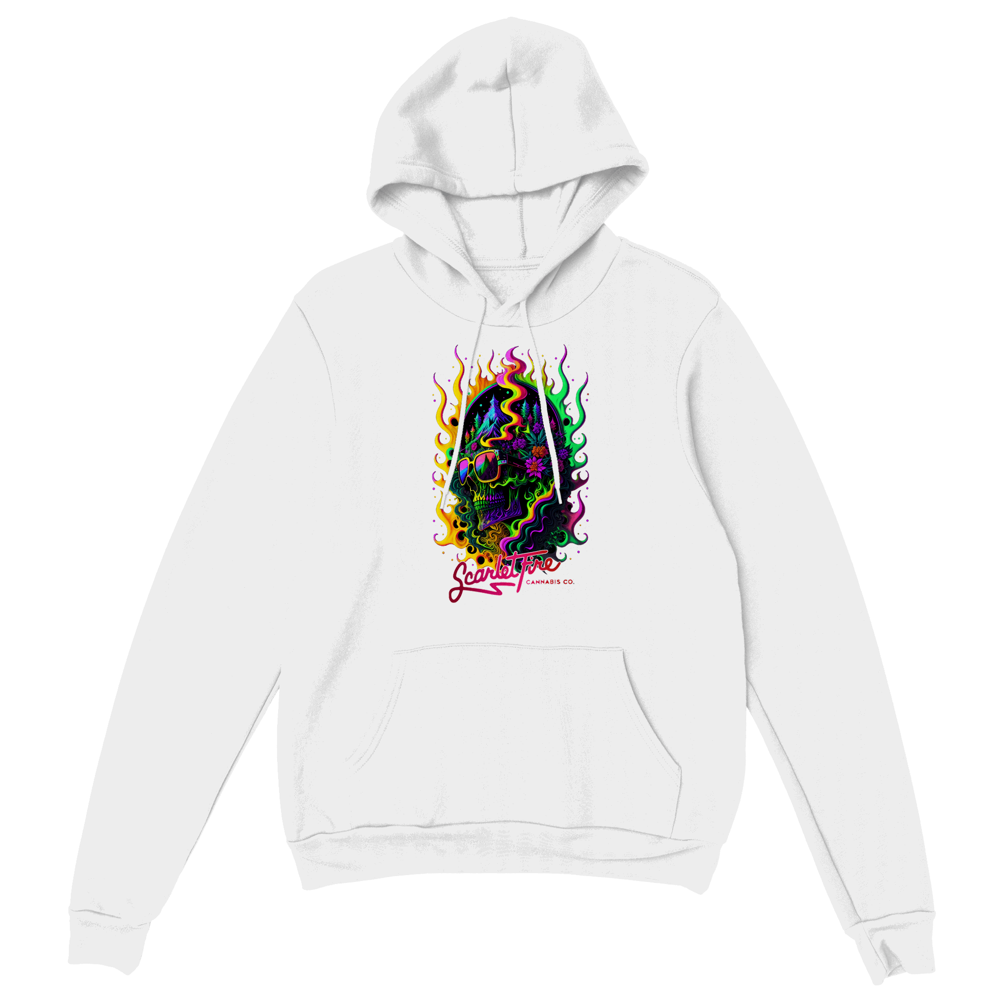 Official Licensed Scarlet Fire Cannabis Co Premium Unisex Pullover Hoodie