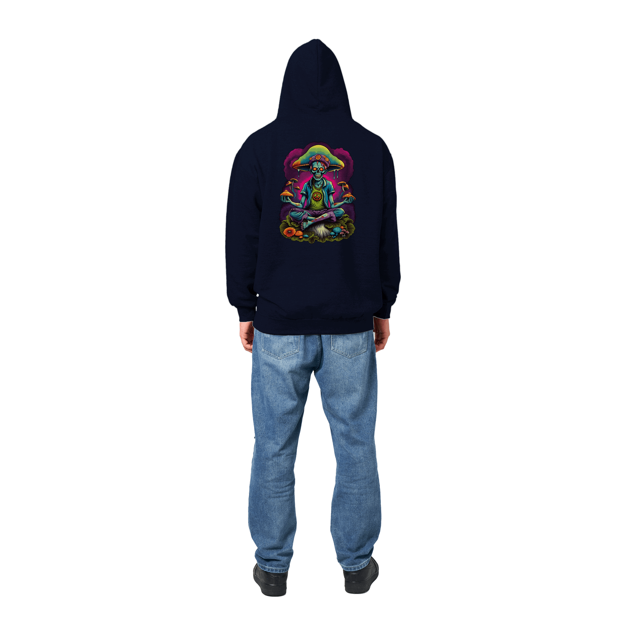 White Tiger River Premium Graphic Pullover HoodieZombie Mushroom Yoga Premium Graphic Pullover Hoodie