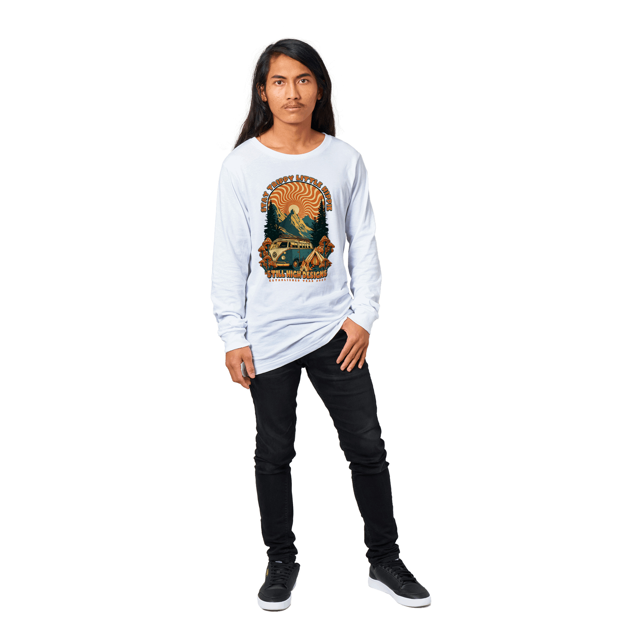 Camping Mushroom Premium Graphic Long Sleeve