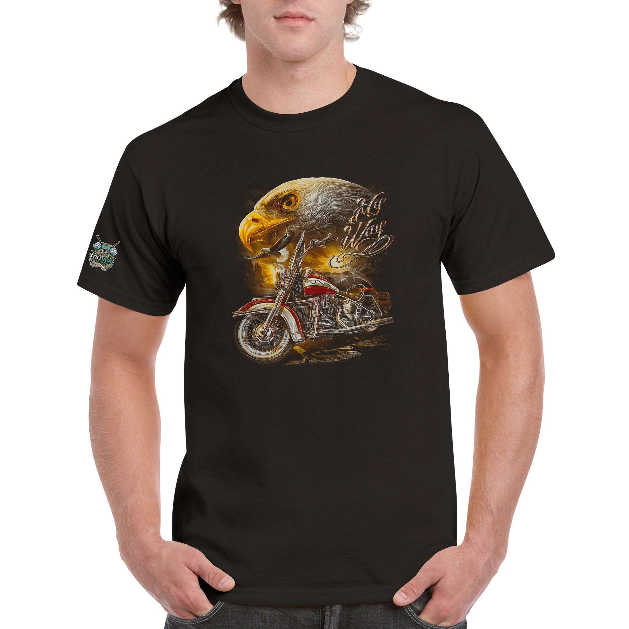 Eagle Motorcycle T-Shirt | Graphic T-Shirt | Still High Desings 