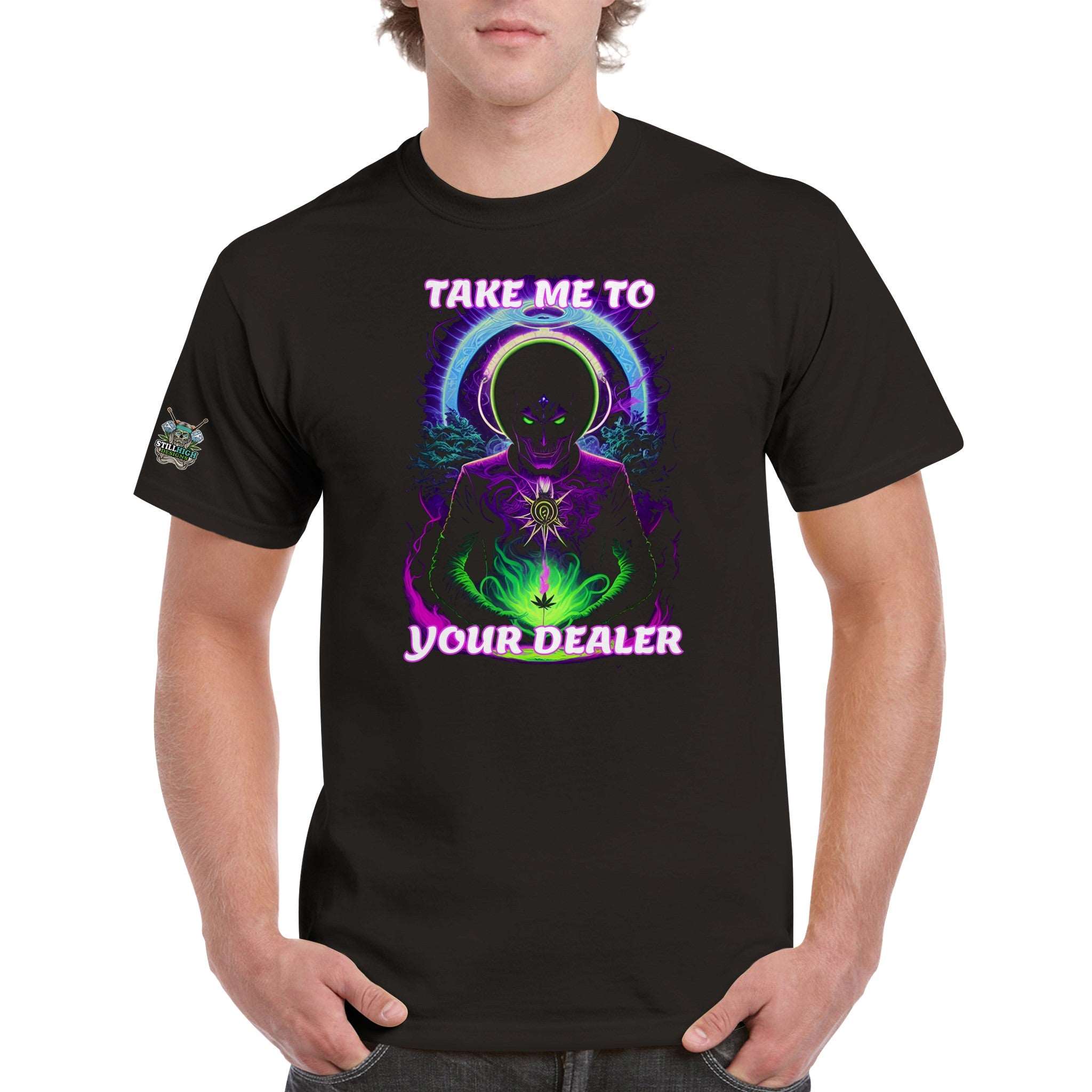 Take Me To Your Dealer Cannabis Graphic T-Shirt