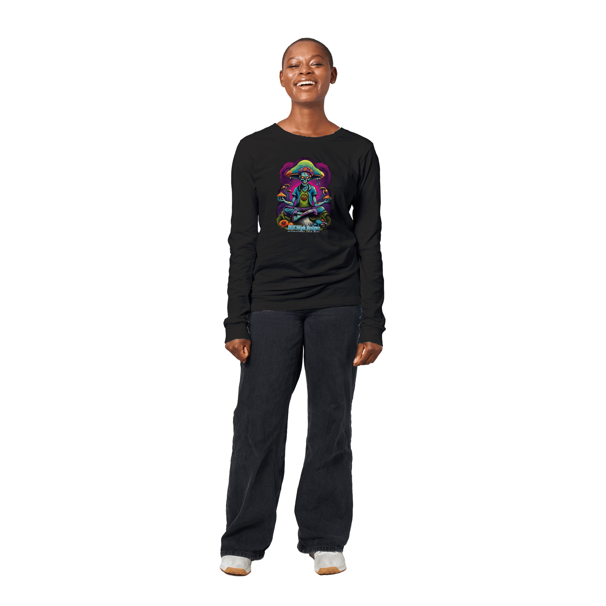 Zombie Mushroom Yoga Premium Graphic Long Sleeve