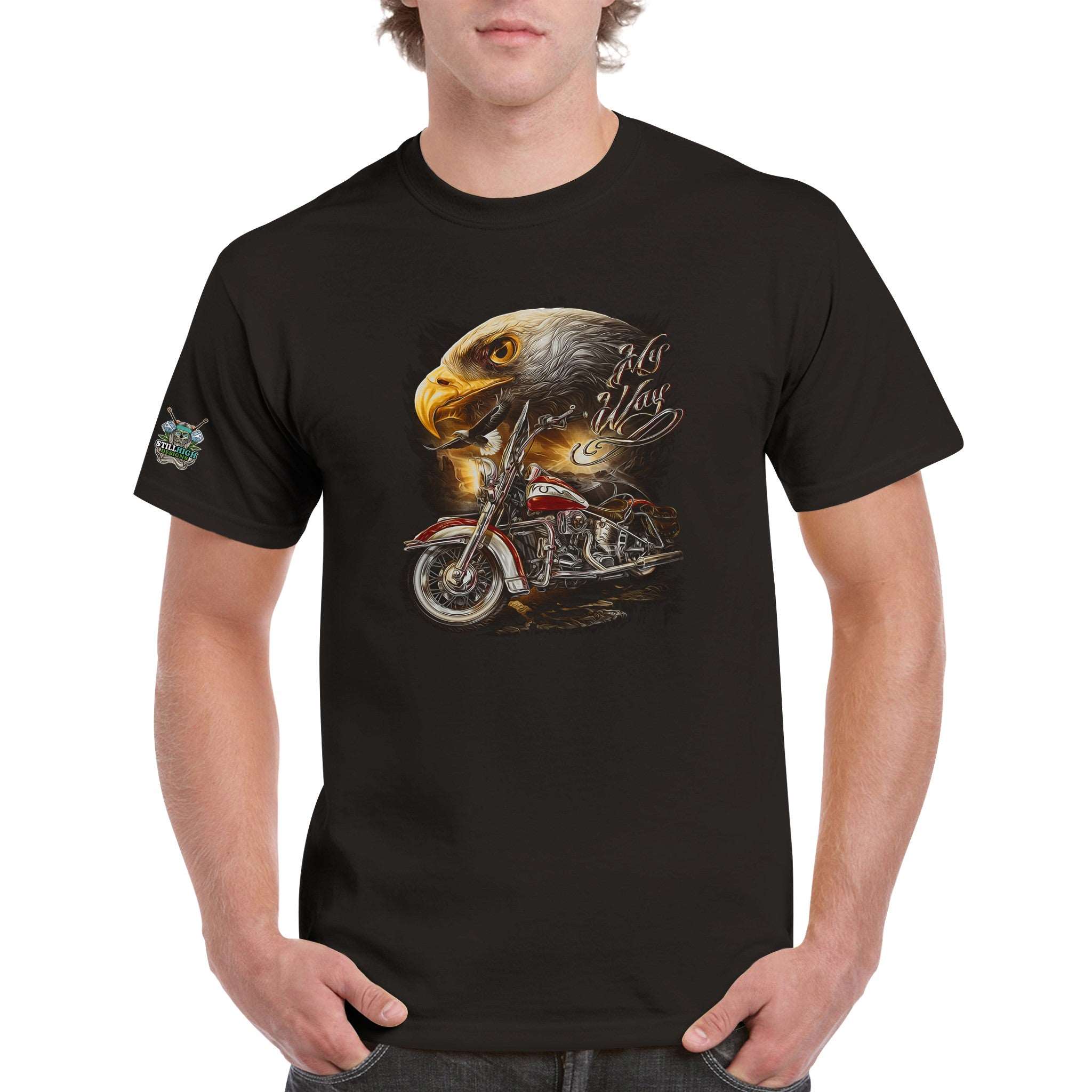 Eagle Motorcycle T-Shirt | Graphic T-Shirt | Still High Desings 