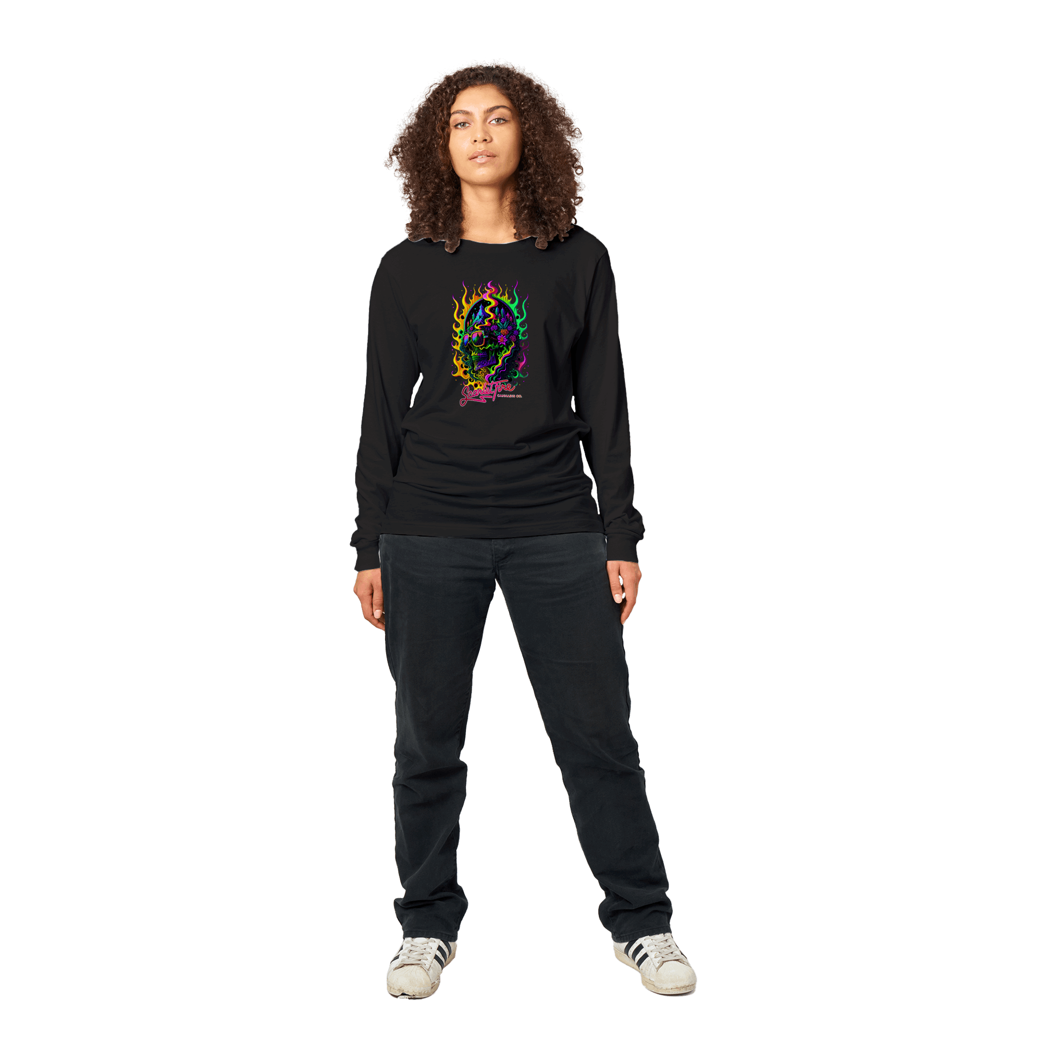 Officially Licensed Scarlet Fire Cannabis Co Premium Graphic Long Sleeve T-shirt