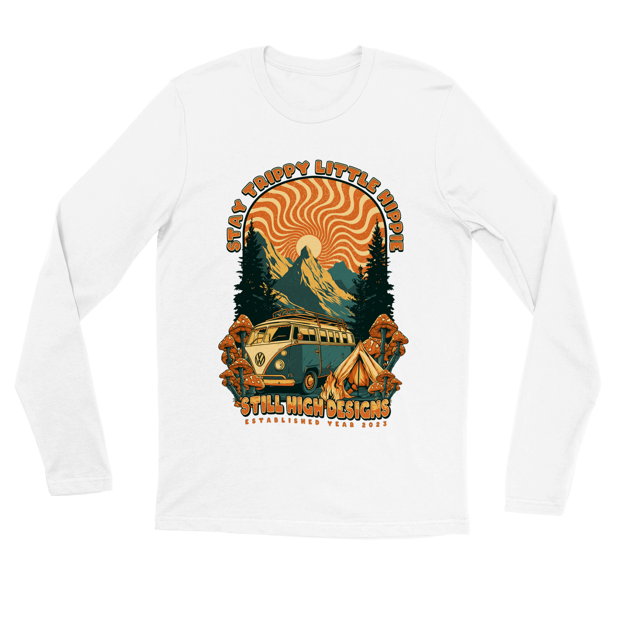 Camping Mushroom Premium Graphic Long Sleeve