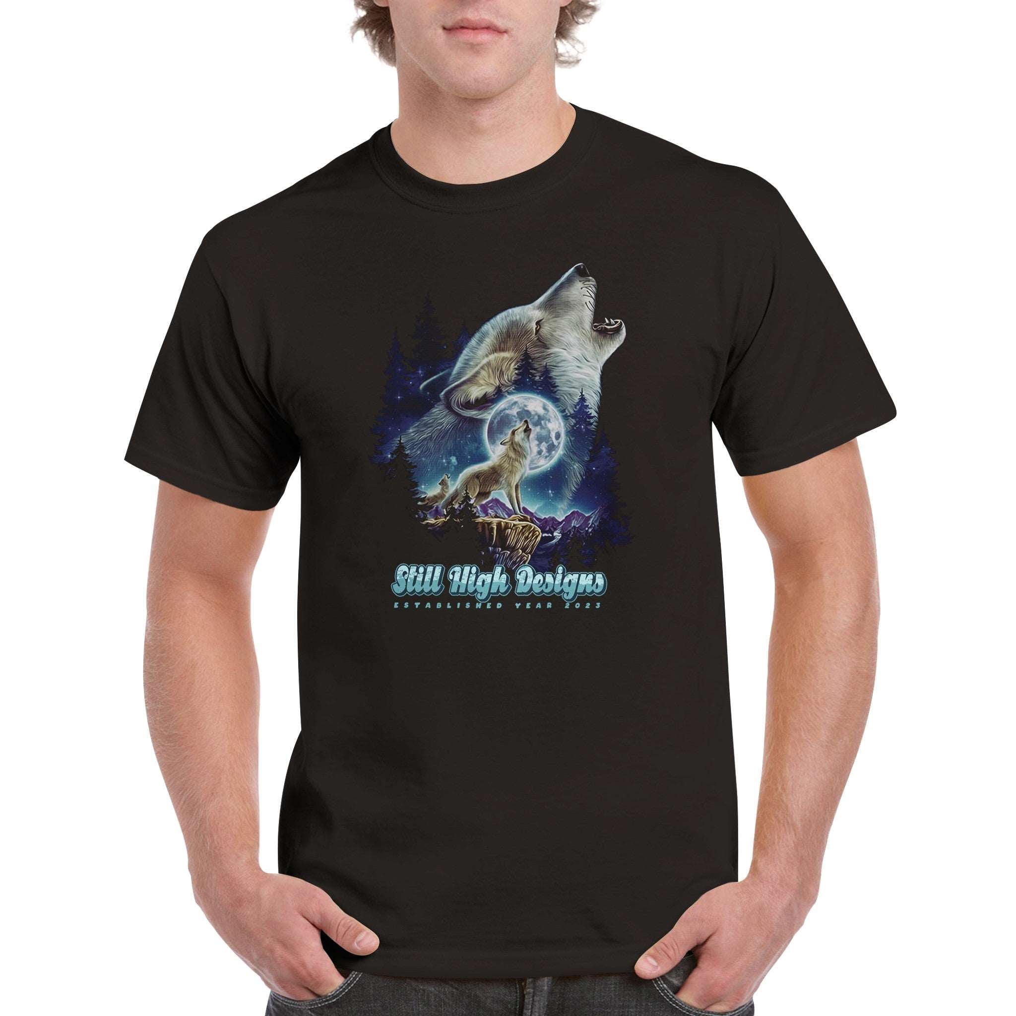 Howling Wolf Graphic T-Shirt