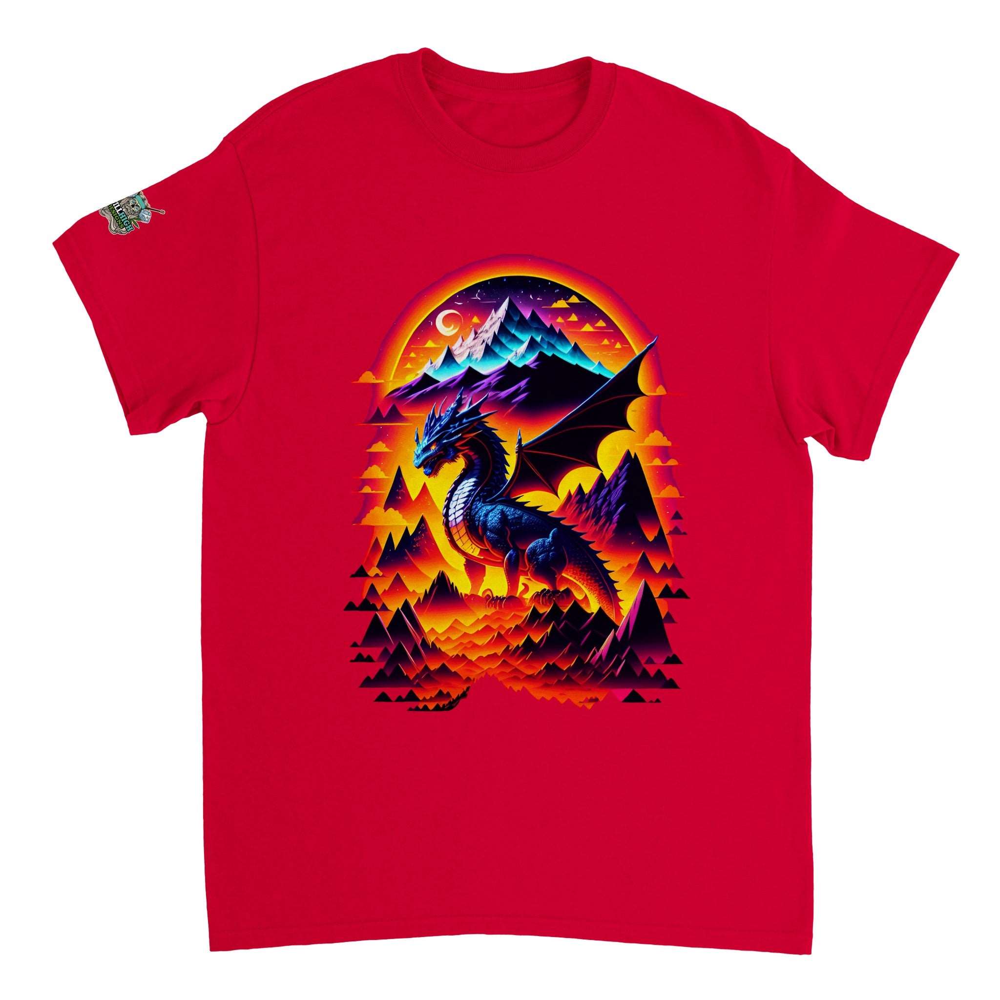  Mountain Dragon Graphic T-Shirt