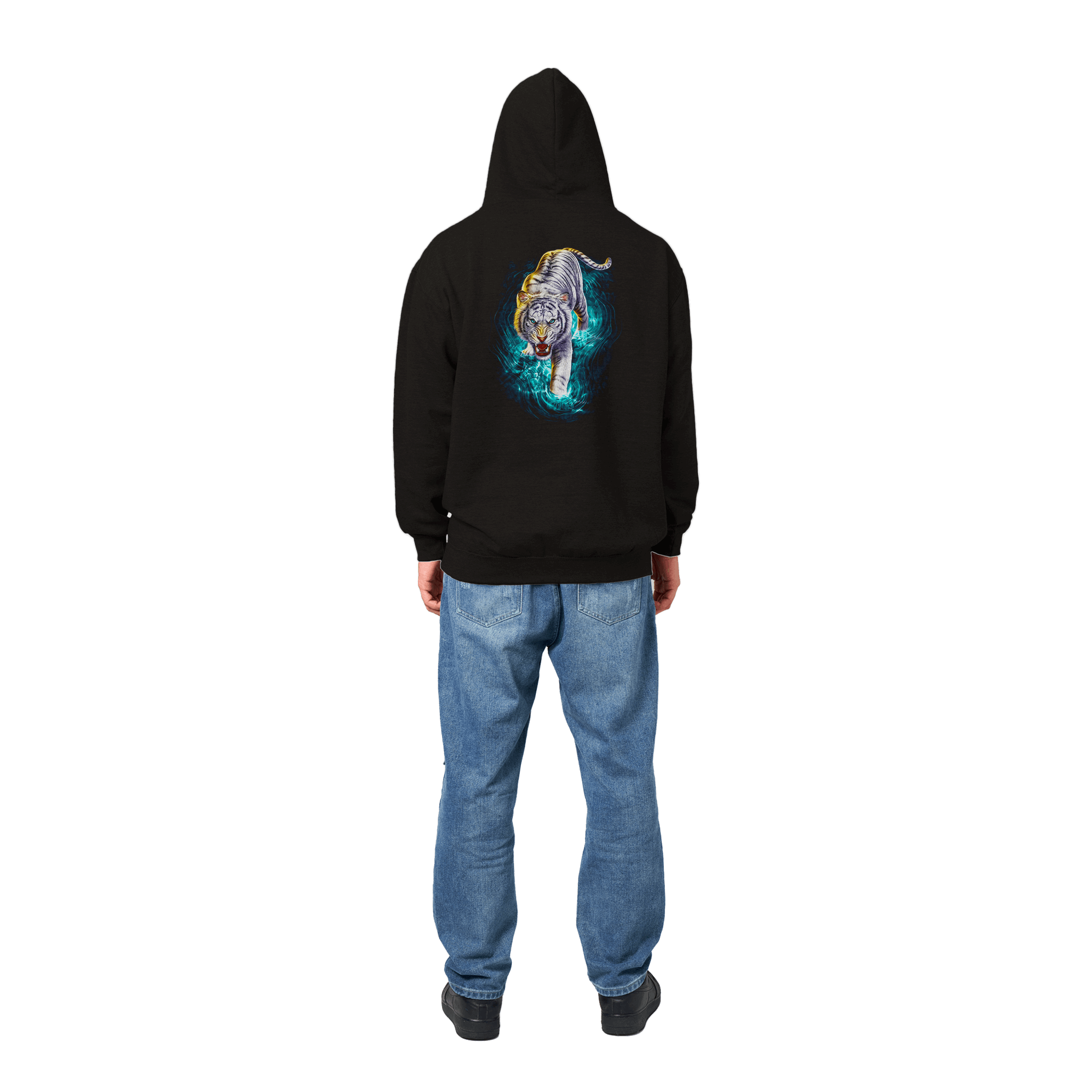 White Tiger River Premium Graphic Pullover Hoodie White Tiger River Premium Graphic Pullover Hoodie