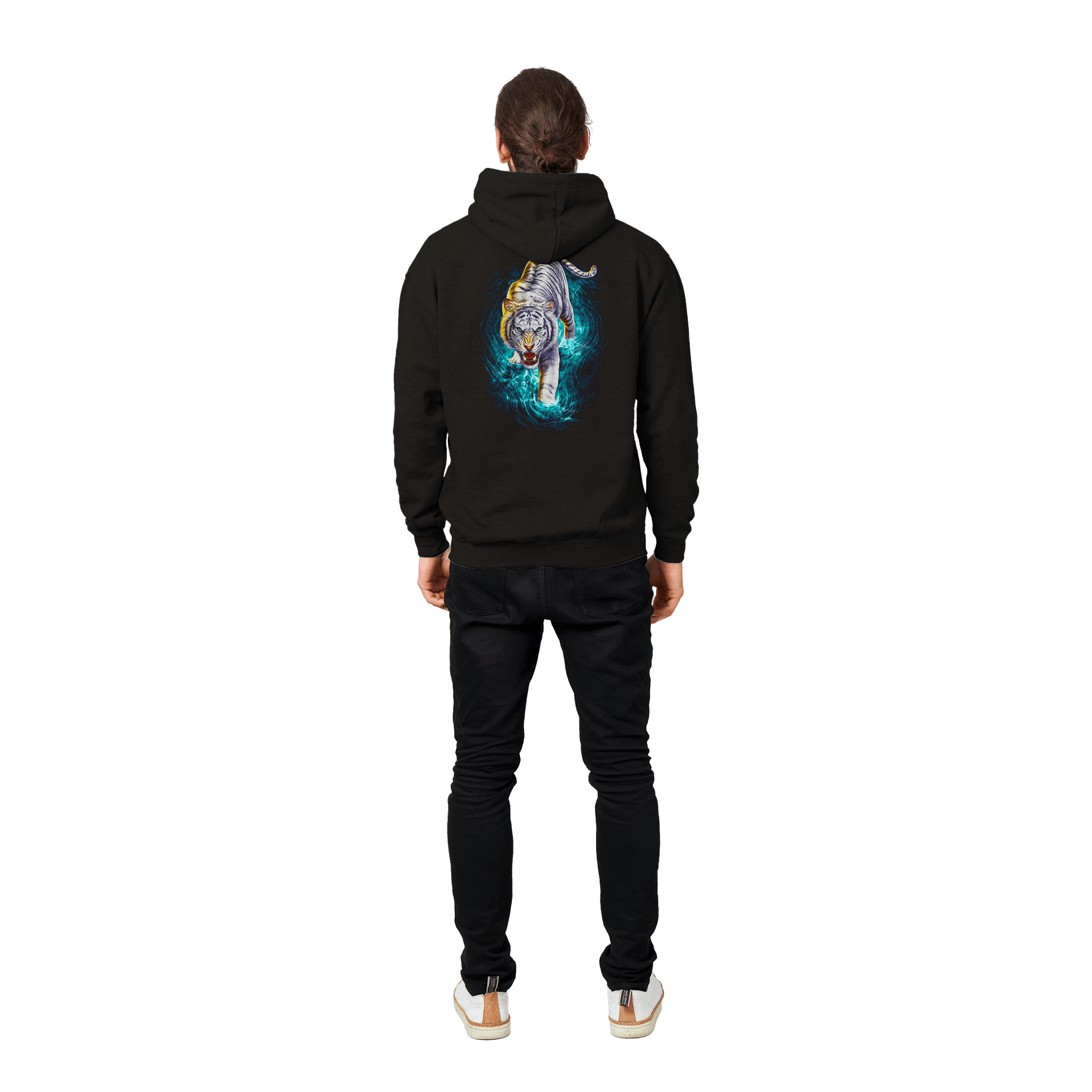 White Tiger River Premium Graphic Pullover Hoodie White Tiger River Premium Graphic Pullover Hoodie