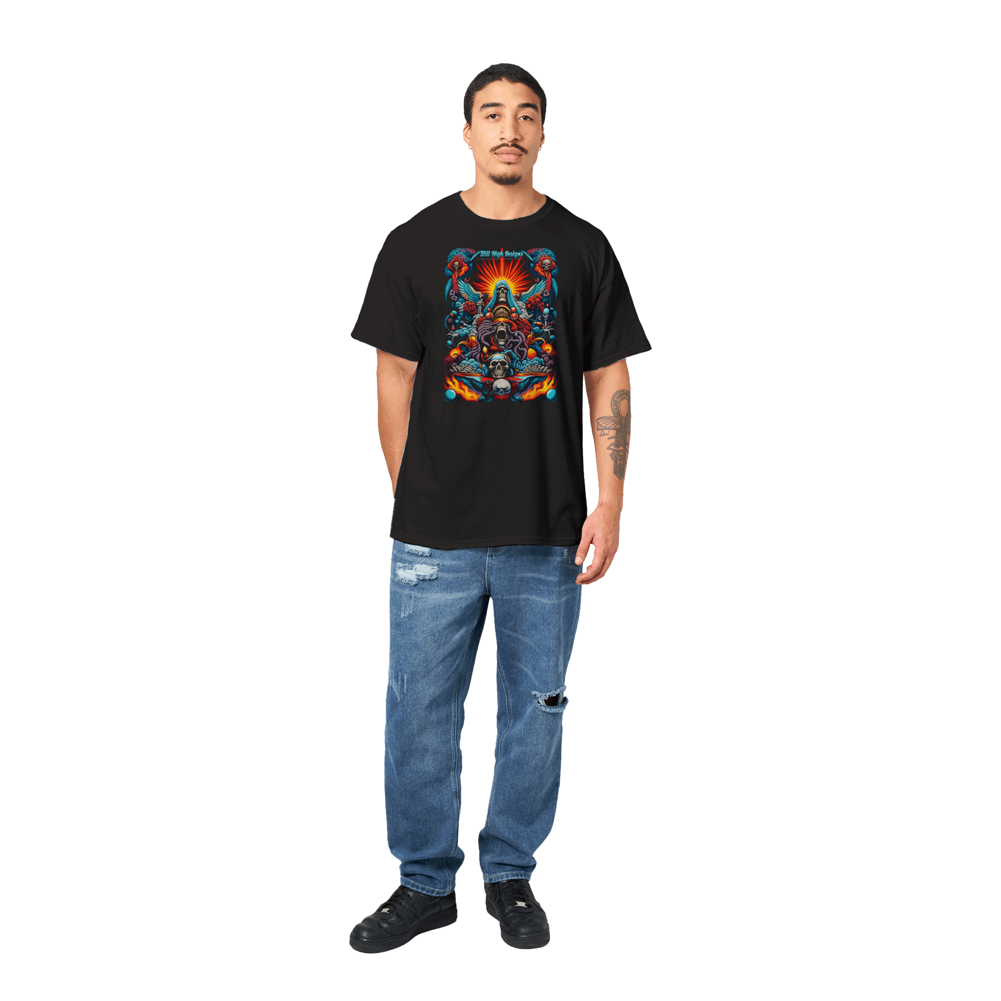 Skull Wings Graphic T-Shirt