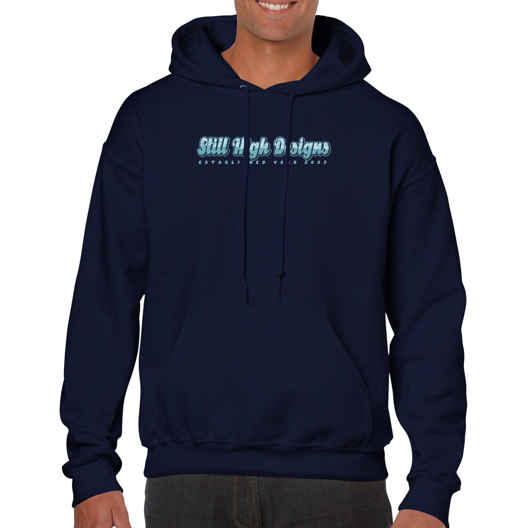 White Tiger River Premium Graphic Pullover Hoodie 