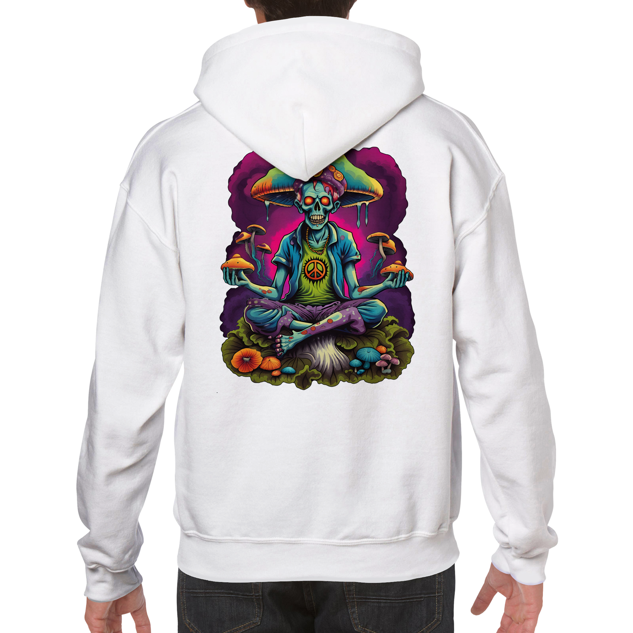  White Tiger River Premium Graphic Pullover Hoodie