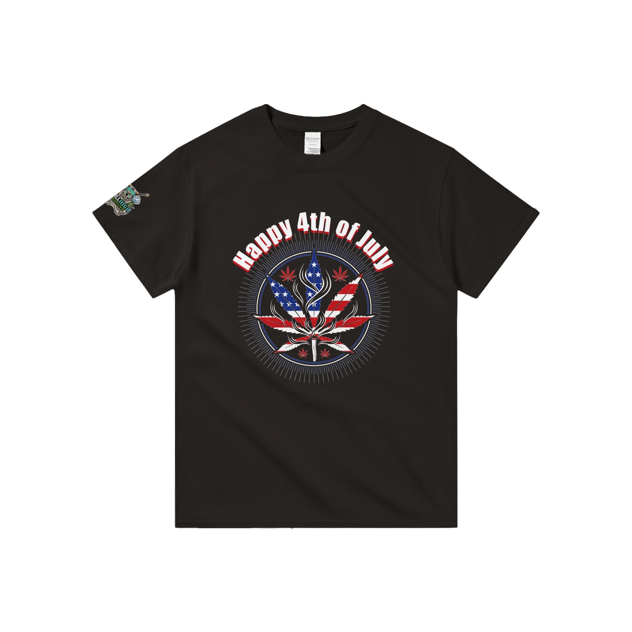 4th of July Cannabis Graphic T-Shirt | Graphic T-Shirt | Still High Designs