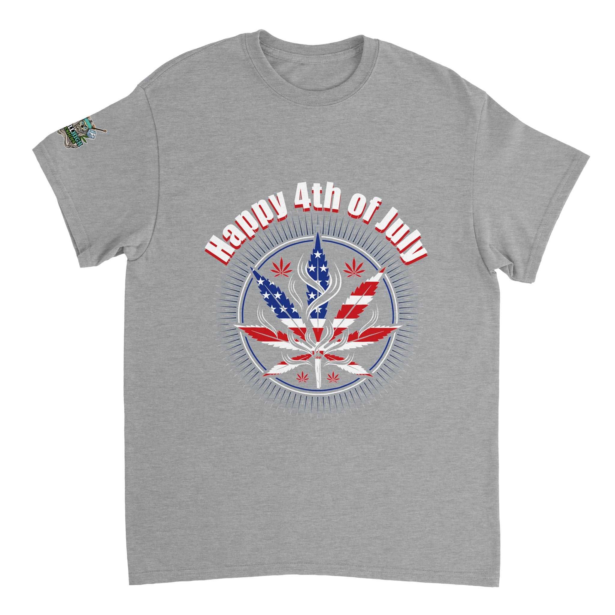 4th of July Cannabis Graphic T-Shirt | Graphic T-Shirt | Still High Designs