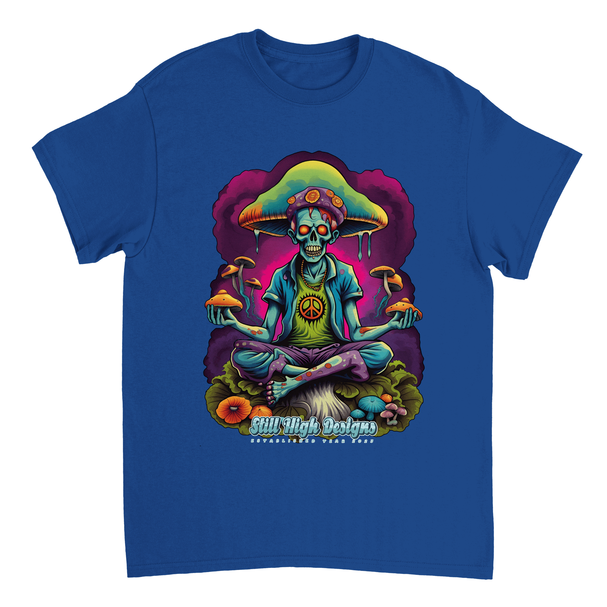 Zombie Mushroom Yoga Graphic T-shirt