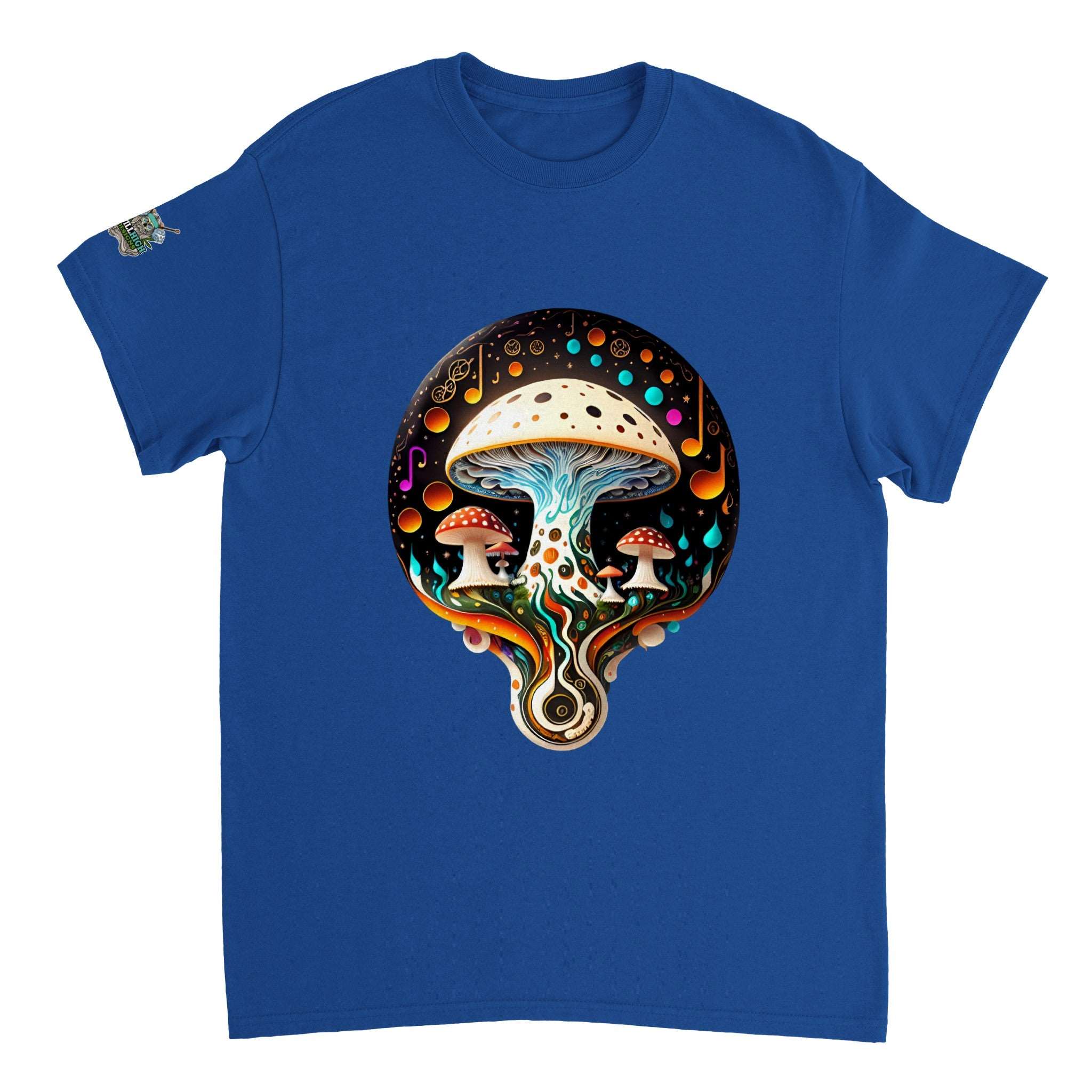 Psychedelic Mushroom Music Graphic T-Shirt