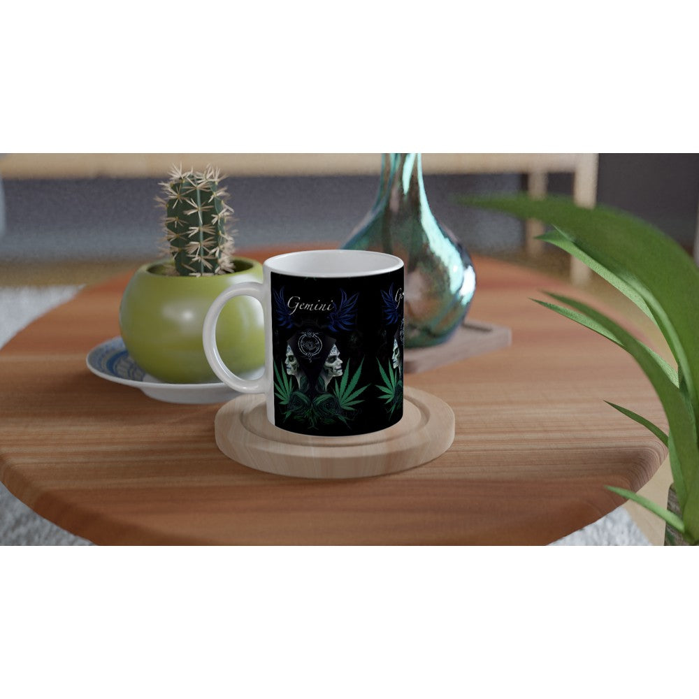 Gemini Zodiac Mug | White Ceramic Mug | Still High Desings