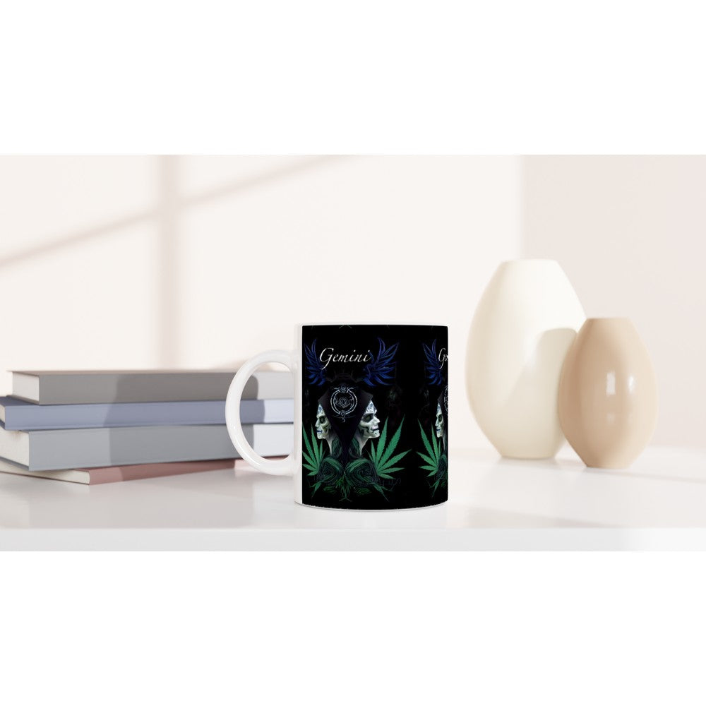 Gemini Zodiac Mug | White Ceramic Mug | Still High Desings