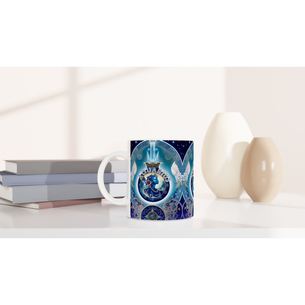 Aquarius Zodiac Colorful Mug | Colorful Mug | Still High Desings