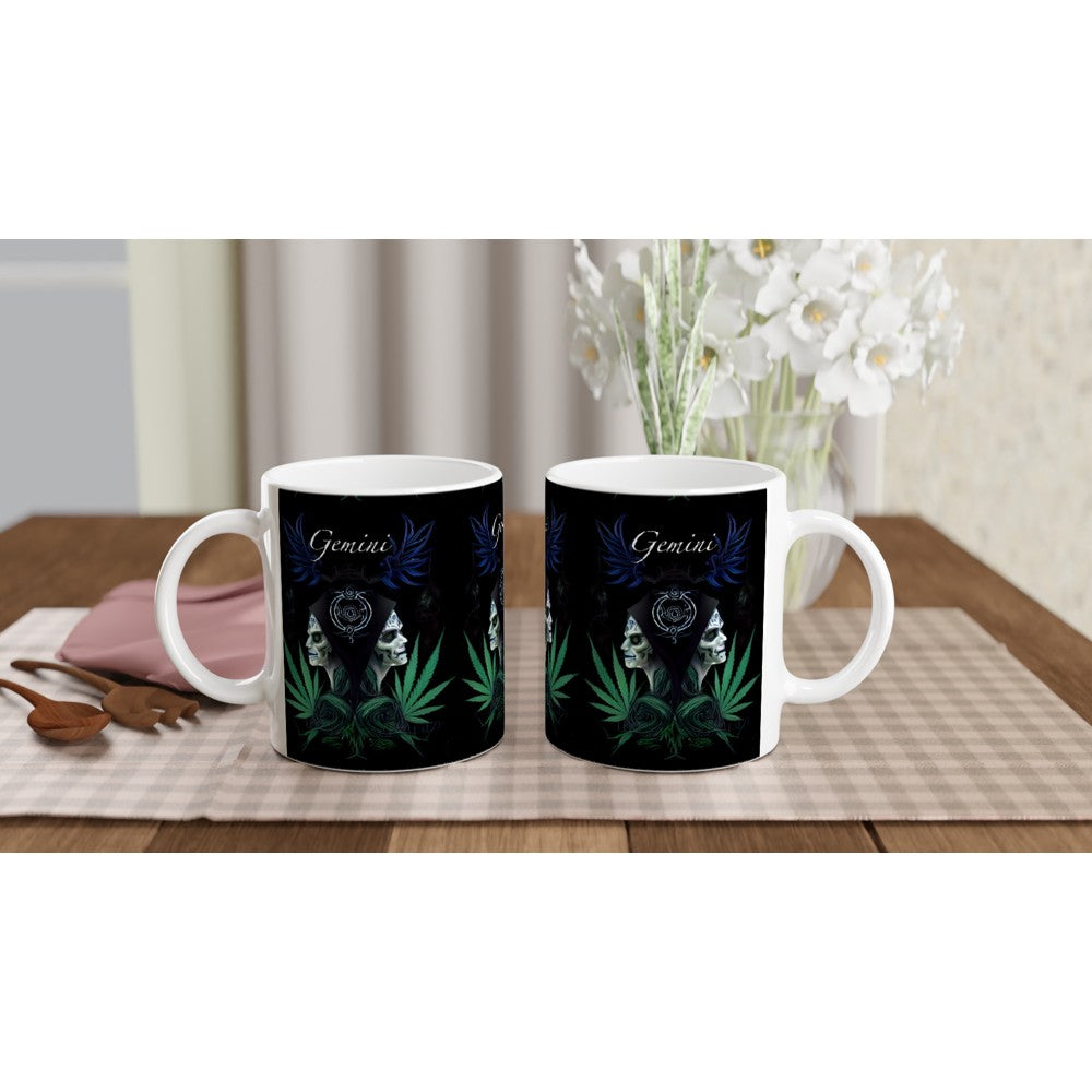 Gemini Zodiac Mug | White Ceramic Mug | Still High Desings